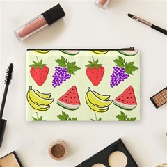 Fruits Pattern Background Food Cosmetic Bag (Medium) from ArtsNow.com Back