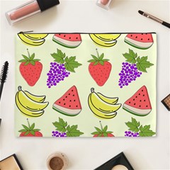 Fruits Pattern Background Food Cosmetic Bag (XL) from ArtsNow.com Front
