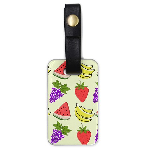 Fruits Pattern Background Food Luggage Tag (one side) from ArtsNow.com Front