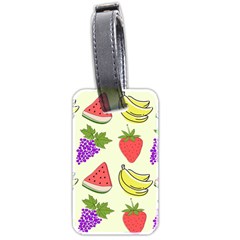 Fruits Pattern Background Food Luggage Tag (two sides) from ArtsNow.com Front