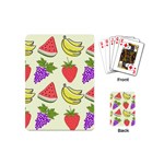 Fruits Pattern Background Food Playing Cards Single Design (Mini)