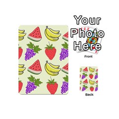 Fruits Pattern Background Food Playing Cards 54 Designs (Mini) from ArtsNow.com Back
