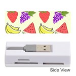 Fruits Pattern Background Food Memory Card Reader (Stick)