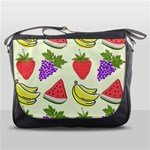 Fruits Pattern Background Food Messenger Bag