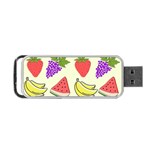 Fruits Pattern Background Food Portable USB Flash (Two Sides)