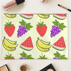 Fruits Pattern Background Food Cosmetic Bag (XXL) from ArtsNow.com Front