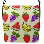 Fruits Pattern Background Food Flap Closure Messenger Bag (S)