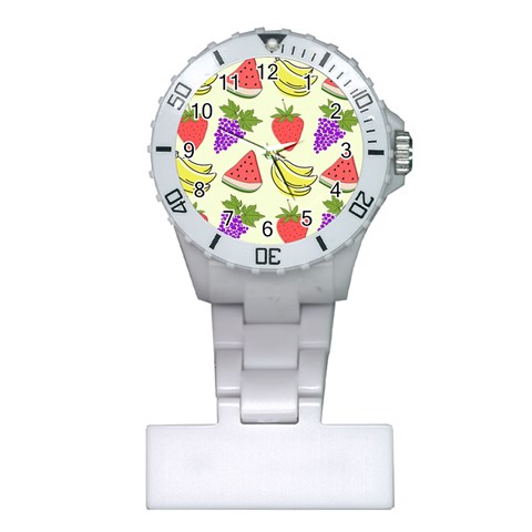 Fruits Pattern Background Food Plastic Nurses Watch from ArtsNow.com Front