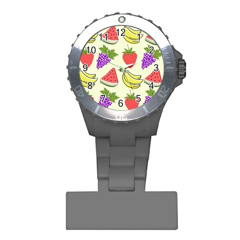 Fruits Pattern Background Food Plastic Nurses Watch from ArtsNow.com Front