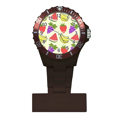 Fruits Pattern Background Food Plastic Nurses Watch from ArtsNow.com Front