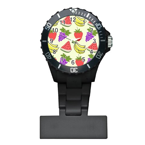 Fruits Pattern Background Food Plastic Nurses Watch from ArtsNow.com Front