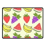 Fruits Pattern Background Food Two Sides Fleece Blanket (Small)
