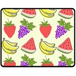 Fruits Pattern Background Food Two Sides Fleece Blanket (Medium)