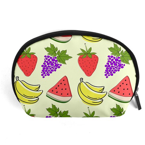 Fruits Pattern Background Food Accessory Pouch (Large) from ArtsNow.com Front