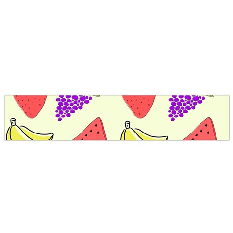 Fruits Pattern Background Food Small Premium Plush Fleece Scarf from ArtsNow.com Back