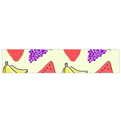 Fruits Pattern Background Food Small Premium Plush Fleece Scarf from ArtsNow.com Back