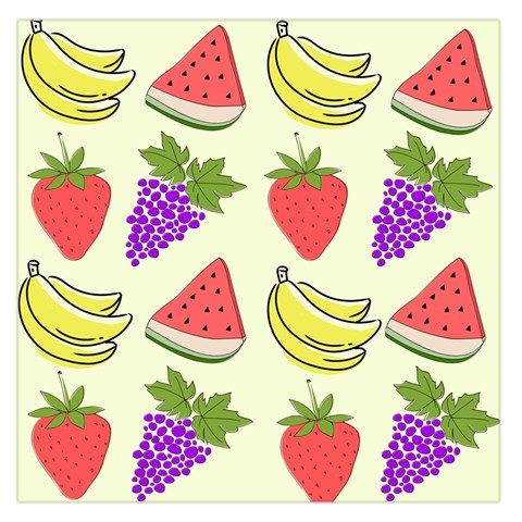 Fruits Pattern Background Food Square Satin Scarf (36  x 36 ) from ArtsNow.com Front
