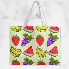 Fruits Pattern Background Food Zipper Mini Tote Bag from ArtsNow.com Front