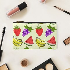 Fruits Pattern Background Food Cosmetic Bag (XS) from ArtsNow.com Front