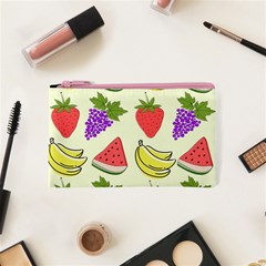 Fruits Pattern Background Food Cosmetic Bag (XS) from ArtsNow.com Front