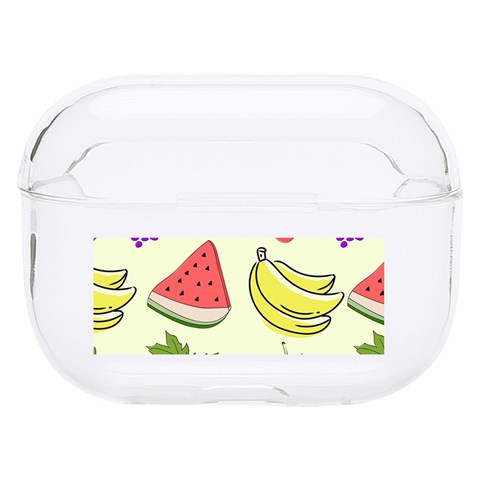 Fruits Pattern Background Food Hard PC AirPods Pro Case from ArtsNow.com Front