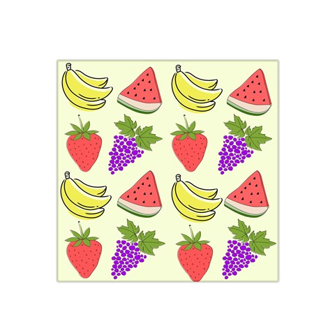 Fruits Pattern Background Food Satin Bandana Scarf 22  x 22  from ArtsNow.com Front