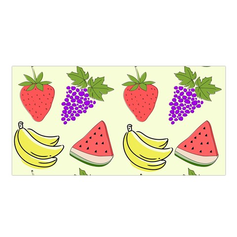 Fruits Pattern Background Food Satin Shawl 45  x 80  from ArtsNow.com Front
