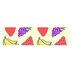 Fruits Pattern Background Food Oblong Satin Scarf (16  x 60 )