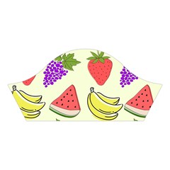 Fruits Pattern Background Food Cotton Crop Top from ArtsNow.com Left Sleeve