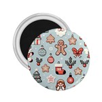 Christmas Cartoon Pattern 2.25  Magnets
