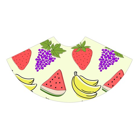 Fruits Pattern Background Food Midi Sleeveless Dress from ArtsNow.com Skirt Front