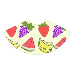 Fruits Pattern Background Food Midi Sleeveless Dress from ArtsNow.com Skirt Front