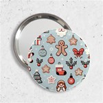Christmas Cartoon Pattern 2.25  Handbag Mirrors