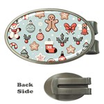 Christmas Cartoon Pattern Money Clips (Oval) 