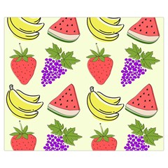 Fruits Pattern Background Food Zipper Medium Tote Bag from ArtsNow.com Front