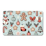 Christmas Cartoon Pattern Magnet (Rectangular)