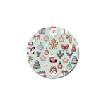 Christmas Cartoon Pattern Golf Ball Marker