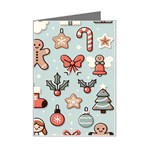 Christmas Cartoon Pattern Mini Greeting Card