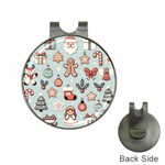 Christmas Cartoon Pattern Hat Clips with Golf Markers
