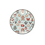 Christmas Cartoon Pattern Hat Clip Ball Marker (4 pack)