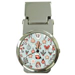 Christmas Cartoon Pattern Money Clip Watches