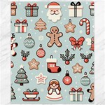 Christmas Cartoon Pattern Canvas 11  x 14 