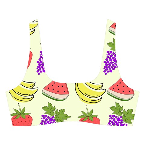Fruits Pattern Background Food Cross Back Hipster Bikini Set from ArtsNow.com Front