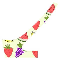 Fruits Pattern Background Food Cross Back Hipster Bikini Set from ArtsNow.com Back Left
