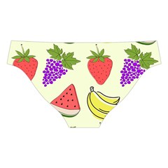 Fruits Pattern Background Food Cross Back Hipster Bikini Set from ArtsNow.com Back Under