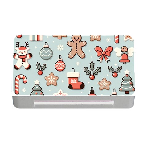Christmas Cartoon Pattern Memory Card Reader with CF from ArtsNow.com Front