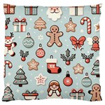 Christmas Cartoon Pattern Large Cushion Case (Two Sides)