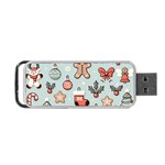 Christmas Cartoon Pattern Portable USB Flash (Two Sides)