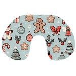 Christmas Cartoon Pattern Travel Neck Pillow