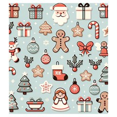 Christmas Cartoon Pattern Drawstring Pouch (Medium) from ArtsNow.com Back